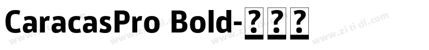 CaracasPro Bold字体转换